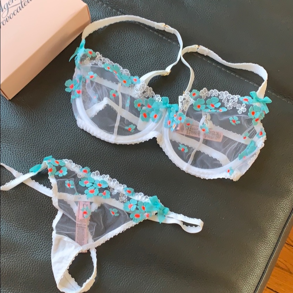 agent provocateur bra and panty set - bridal
